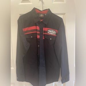 Men’s Harley Davidson Long Sleeve Button Down
